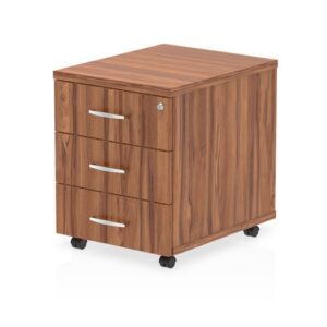 DS6959 | Impulse 3 Drawer Mobile Pedestal Walnut