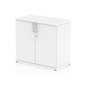DS6966 | Impulse 600mm Deep Desk High Cupboard Wh