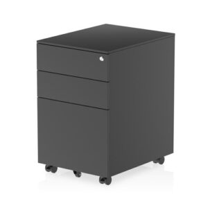 DS7010 | Steel Mobile Pedestal Black
