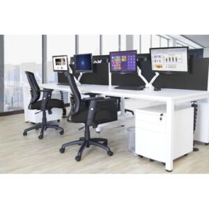 DS7012 | Steel Mobile Pedestal White