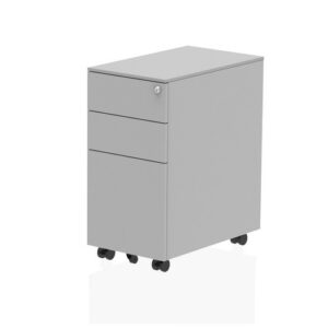 DS7014 | Steel Slim Mobile Pedestal Silver
