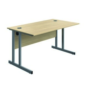 DS8379 | Serrion Connect Twu Desk1400X730Oak/Silver