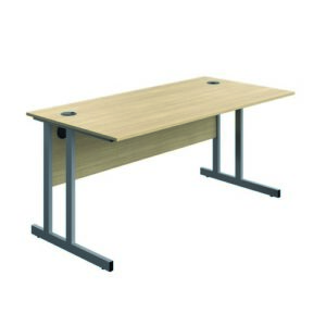 DS8380 | Serrion Connect Twu Desk1600X730Oak/Silver