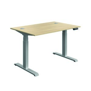 DS8438 | Serrion Connect Dual Motor Sit Stand|Oak/Silver
