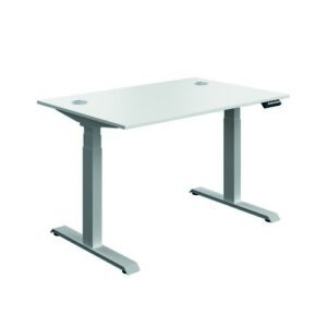DS8439 | Serrion Connect Dual Motor Sit Stand|White/Silver