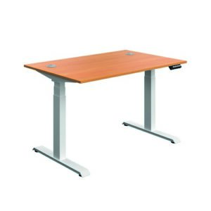 DS8440 | Serrion Connect Dual Motor Sit Stand|Beech/White