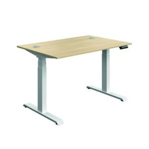 DS8441 | Serrion Connect Dual Motor Sit Stand|Oak/White