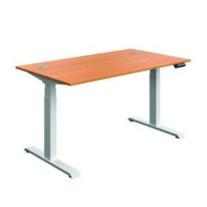 DS8443 | Serrion Connect Dual Motor Sit Stand|Beech/White