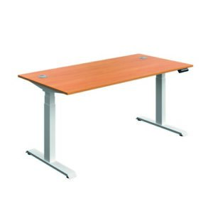 DS8449 | Serrion Connect Dual Motor Sit Stand|Beech/White