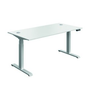 DS8454 | Serrion Connect Dual Motor Sit Stand|White/Silver