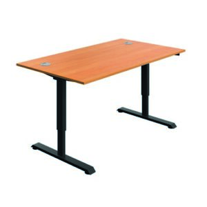 DS8471 | Serrion Connect Single Motor Sit Stand Beech/Black