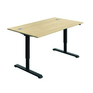 DS8472 | Serrion Connect Single Motor Sit Stand Oak/Black