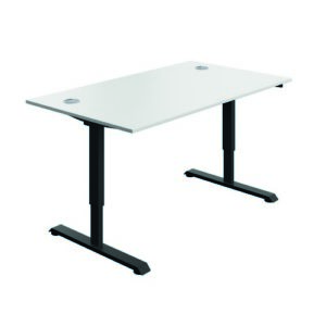 DS8473 | Serrion Connect Single Motor Sit Stand White/Black