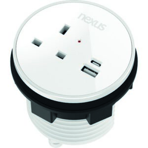 DS8512 | Nexus In Desk Power Module - White