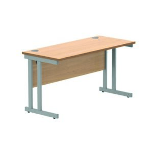DS8568 | Rectangular Double Upright1400X600Beech/Silver