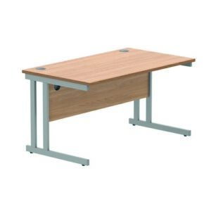 DS8571 | Rectangular Double Upright1400X800Beech/Silver