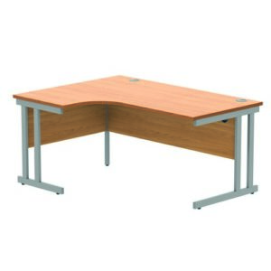 DS8573 | Left Hand Corner Double Upright1600X1200Beech/Silver