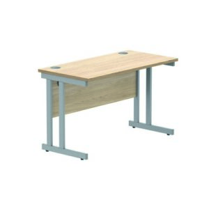 DS8583 | Rectangular Double Upright1200X600Oak/Silver