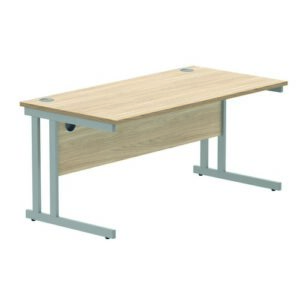 DS8588 | Rectangular Double Upright1600X800Oak/Silver