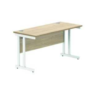 DS8592 | Rectangular Double Upright1400X600Oak/White