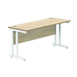 DS8593 | Rectangular Double Upright1600X600Oak/White