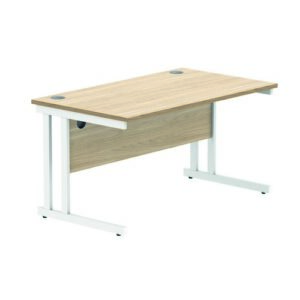 DS8595 | Rectangular Double Upright1400X800Oak/White