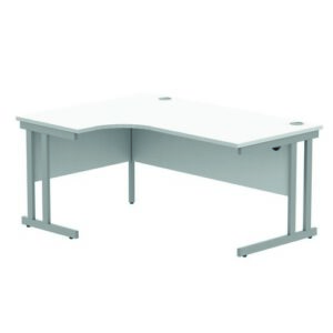 DS8605 | Left Hand Corner Double Upright1600X1200White/Silver