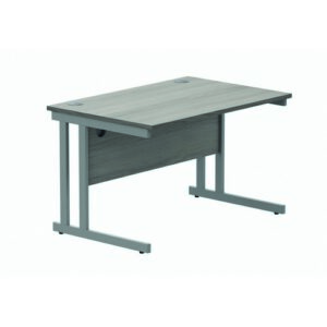 DS8618 | Rectangular Double Upright1200X800Grey Oak/Silver