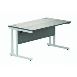 DS8627 | Rectangular Double Upright1400X800Grey Oak/White