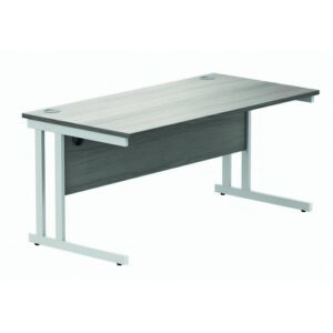 DS8628 | Rectangular Double Upright1600X800Grey Oak/White