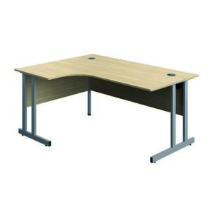 DS8637 | Serrion Connect Twu Left Hand Corner |Oak/Silver