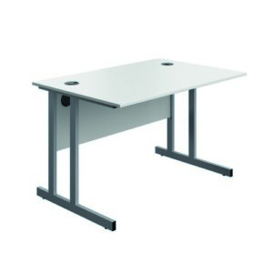 DS8639 | Serrion Connect Twu Desk 1200X730White/Silver