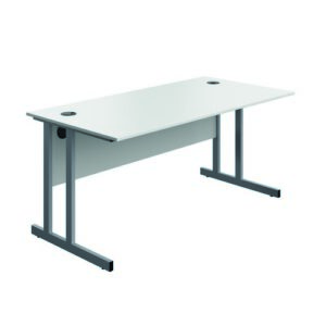 DS8641 | Serrion Connect Twu Desk1600X730White/Silver