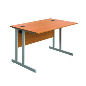 DS8645 | Serrion Connect Twu Desk 1200X730Beech/White
