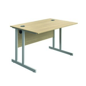 DS8651 | Serrion Connect Twu Desk 1200X730Oak/White