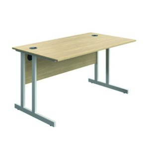 DS8652 | Serrion Connect Twu Desk1400X730Oak/White