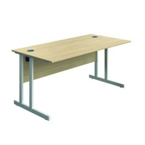 DS8653 | Serrion Connect Twu Desk1600X730Oak/White
