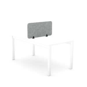 DS8669 | PET Desk Mounted Acoustic Screen Straight Top 790x400 Grey