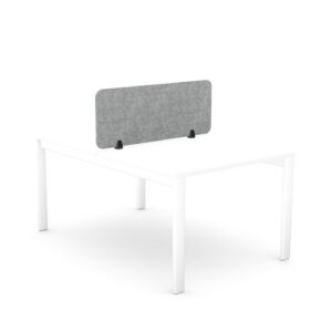 DS8672 | PET Desk Mounted Acoustic Screen Straight Top 1190x400 Grey