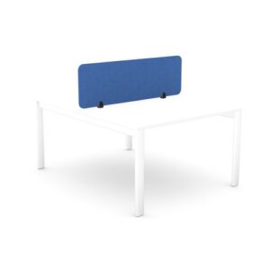 DS8673 | PET Desk Mounted Acoustic Screen Straight Top 1190x400 Blue