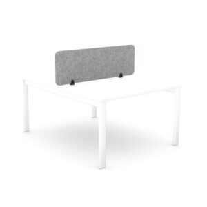 DS8675 | PET Desk Mounted Acoustic Screen Straight Top 1390x400 Grey