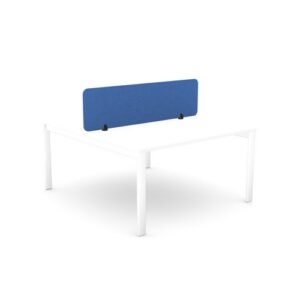 DS8676 | PET Desk Mounted Acoustic Screen Straight Top 1390x400 Blue