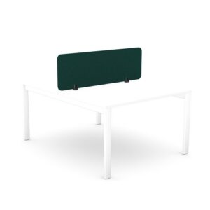 DS8677 | PET Desk Mounted Acoustic Screen Straight Top 1390x400 Green