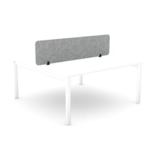 DS8678 | PET Desk Mounted Acoustic Screen Straight Top 1590x400 Grey