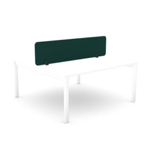 DS8680 | PET Desk Mounted Acoustic Screen Straight Top 1590x400 Green