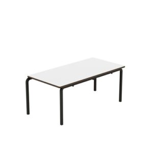 DS8736 | Titan Crush Bent Frame Table 1100x550x460 White/Black
