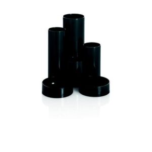 DT9194 | Basic Desk Tidy with 6 Compartment Tubes Black CP018YTBLK