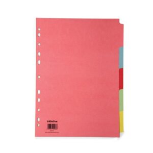 DV1416 | Initiative Divider A4 Manilla 5 Part Multi-Coloured 150gsm