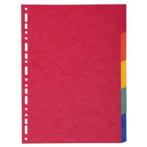 DV1573 | 5 Part A4 Maxi 220gsm Plain Tabs Assorted