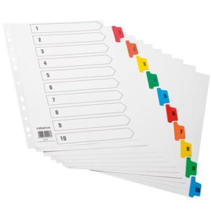 DV9247 | Initiative Index 1-10 Clrd Mylar Tab